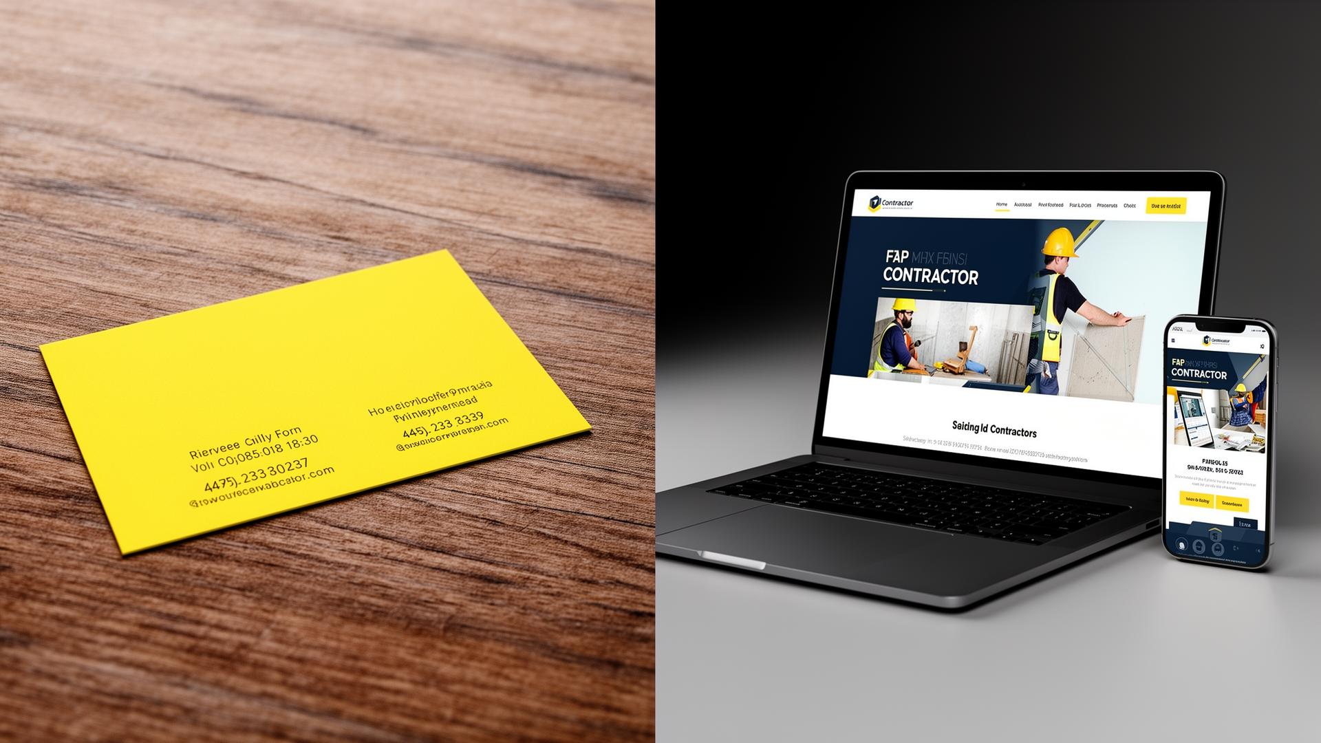 Before and after contractor presence